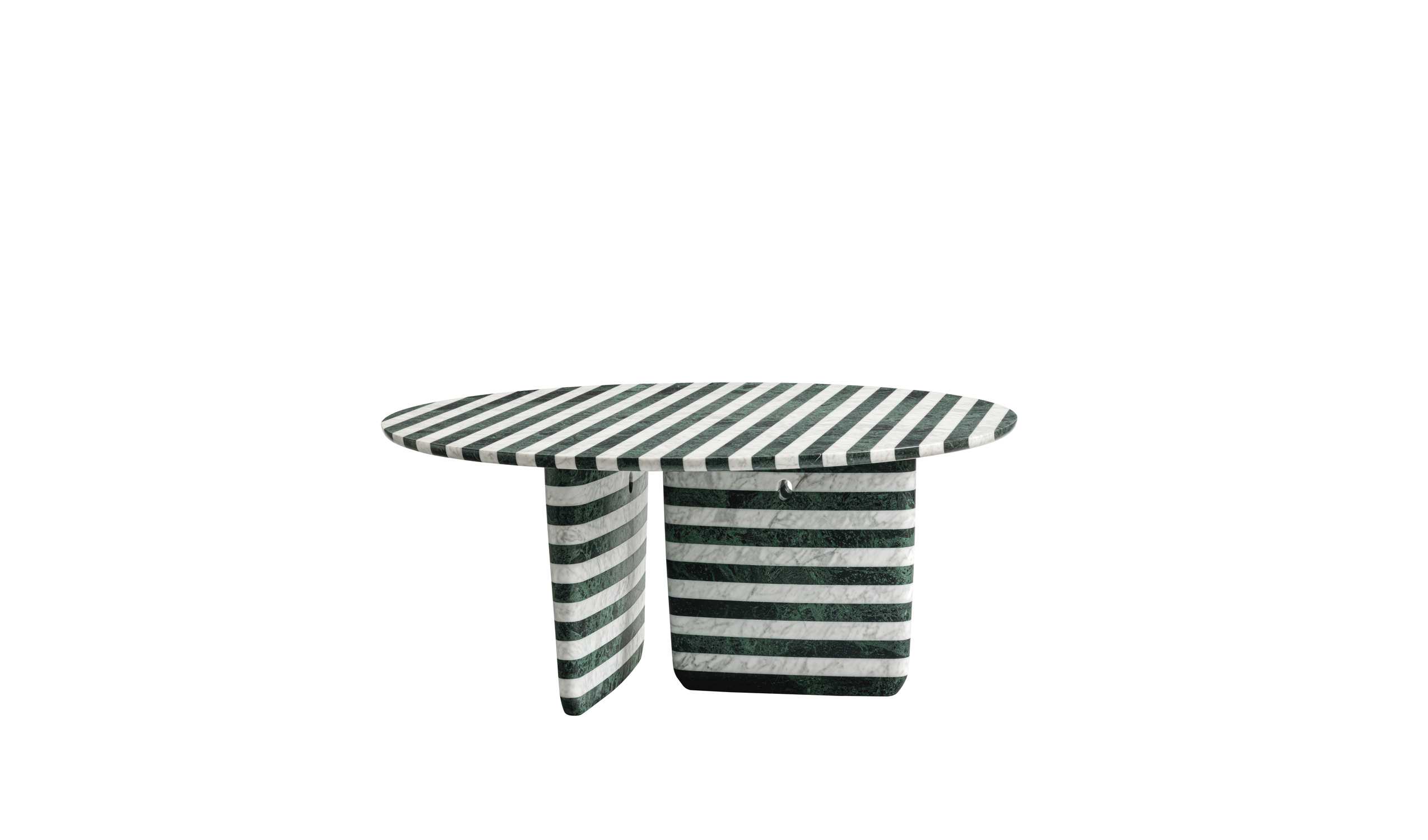 Italian designer modern tables - Tobi-Ishi striped marble Tables